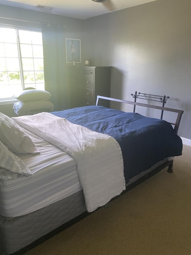 bedroom with carpet flooring