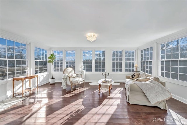 sunroom with a healthy amount of sunlight