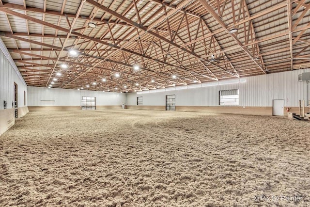 view of horse barn