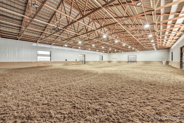 view of horse barn