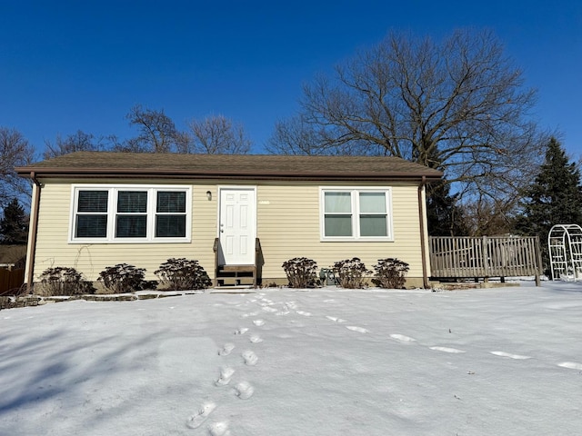 view of front of home