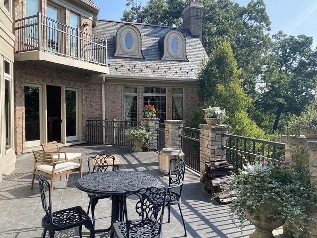 view of patio / terrace with a balcony