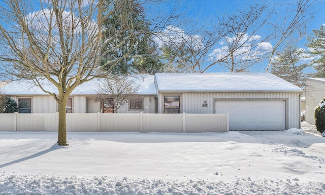 view of front of home featuring a garage