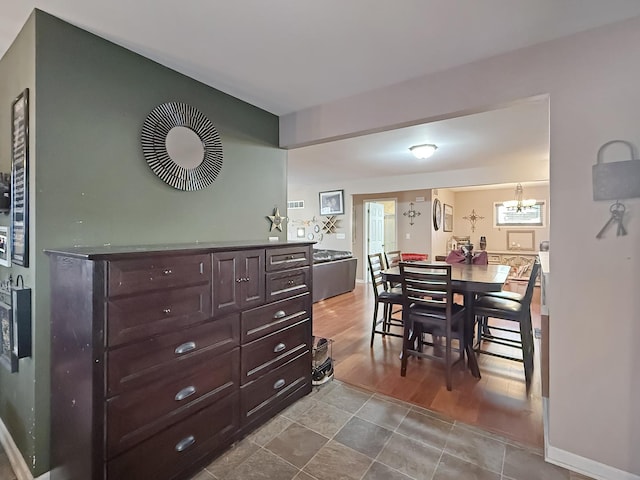 dining area featuring light hardwood / wood-style floors