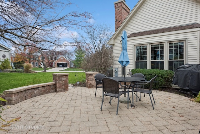 view of patio / terrace featuring grilling area