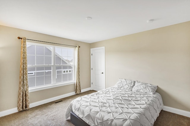 bedroom with carpet floors