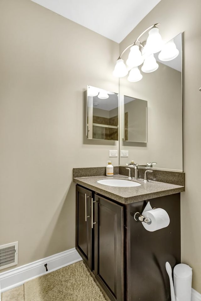 bathroom with vanity