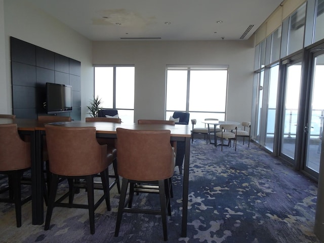 dining area featuring plenty of natural light