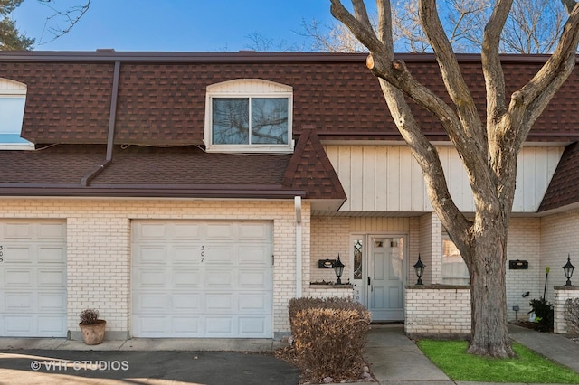 view of property with a garage