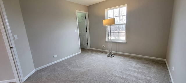 view of carpeted empty room