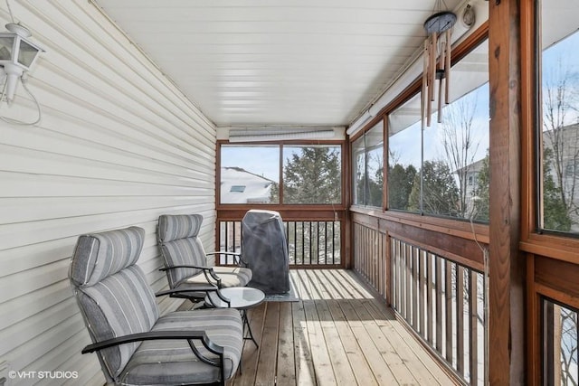 view of sunroom / solarium