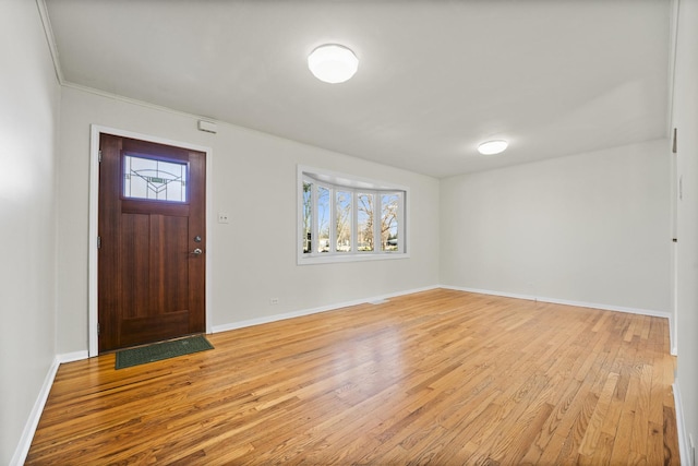 entryway featuring light wood-type flooring and plenty of natural light