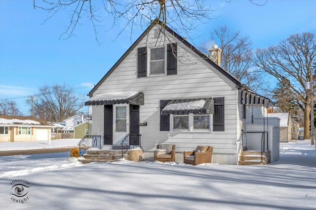 view of bungalow-style home