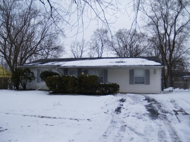 view of front of home