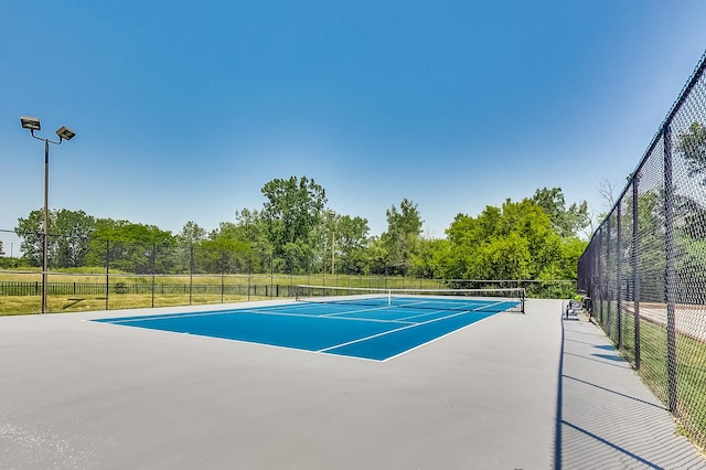 view of tennis court