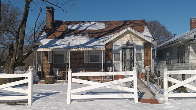 view of bungalow-style home