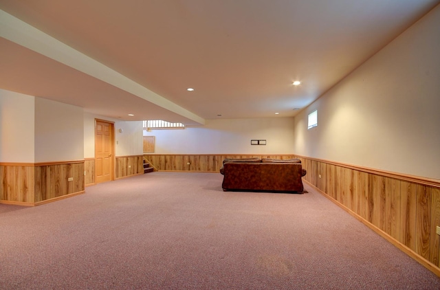 interior space with carpet floors