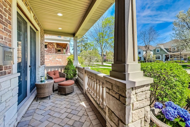 balcony with a porch