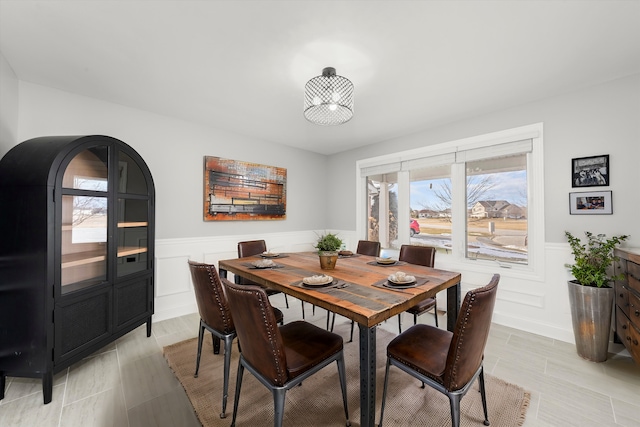 view of dining space