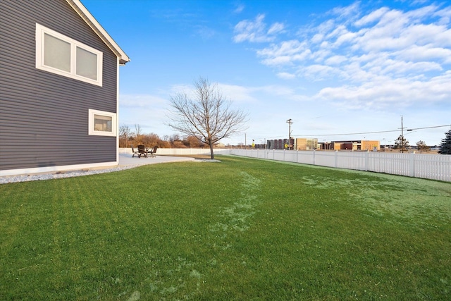 view of yard featuring a patio