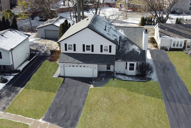 birds eye view of property