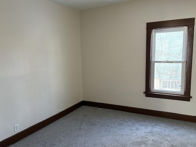 view of carpeted empty room