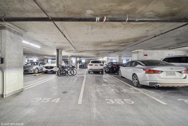 view of parking deck