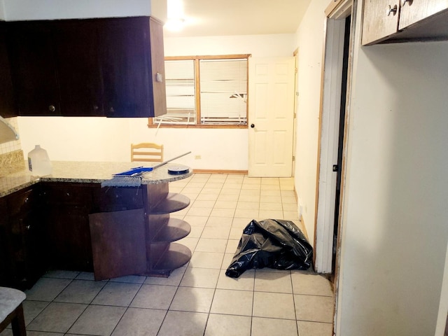 kitchen featuring light tile patterned floors