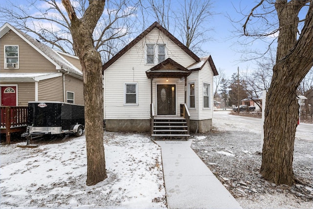 view of bungalow-style home