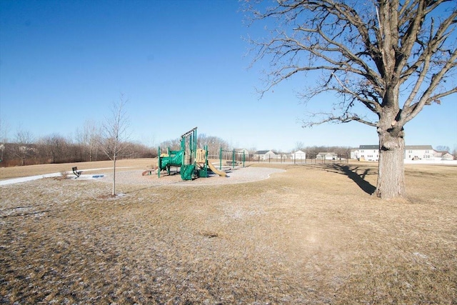 view of jungle gym