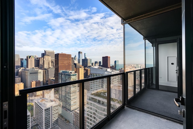 view of balcony