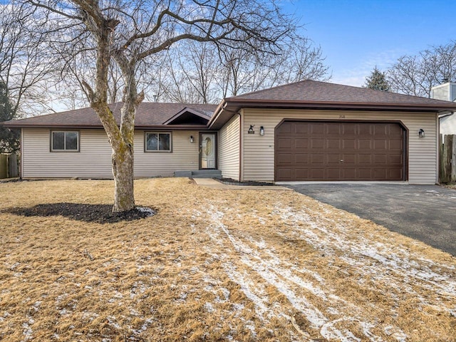 ranch-style house with a garage