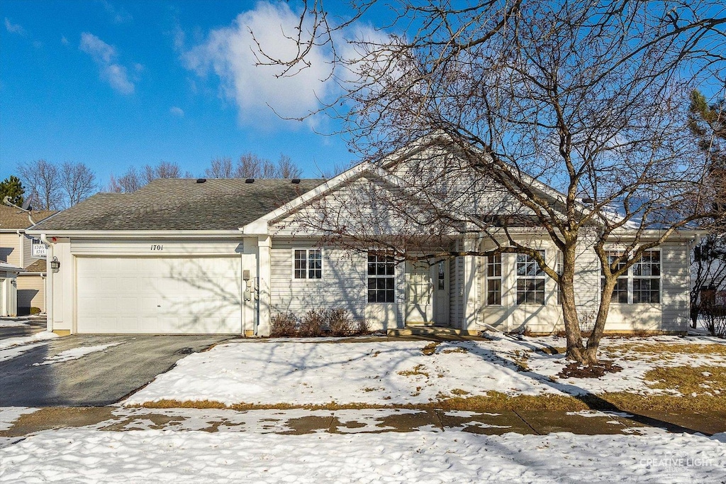 ranch-style house with a garage