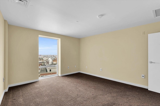 unfurnished room with carpet