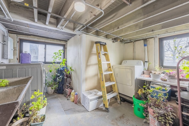 view of laundry room