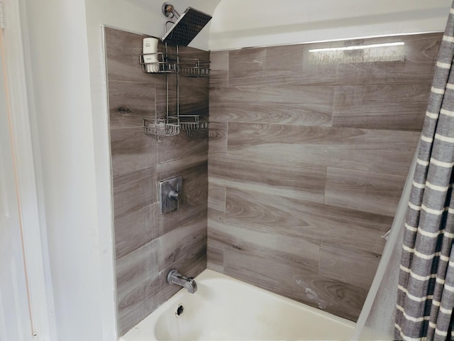 full bath featuring shower / tub combo