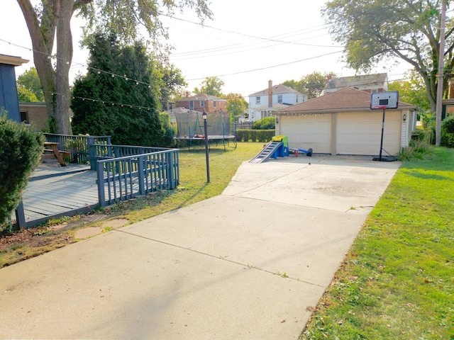 exterior space featuring driveway