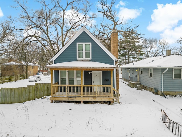 view of bungalow-style home