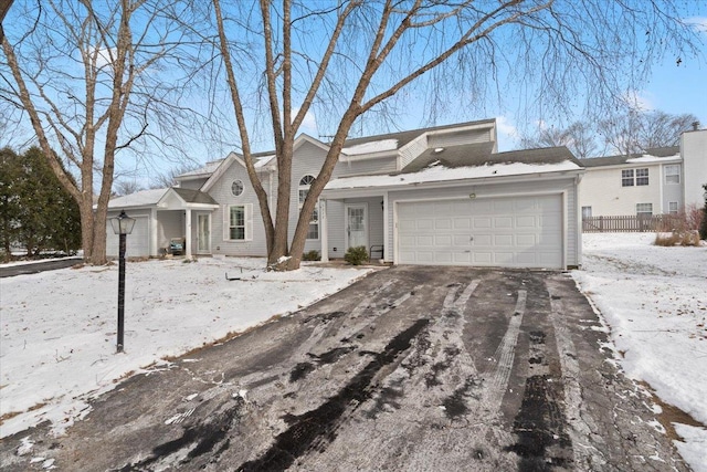 view of front of house featuring a garage