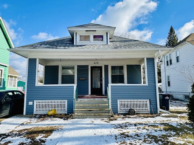 bungalow-style home with a porch