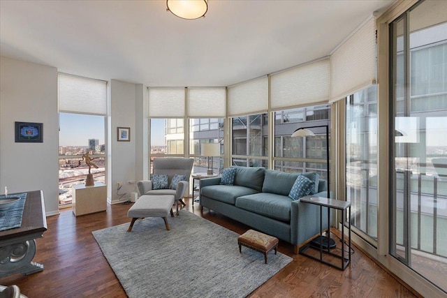 view of sunroom / solarium