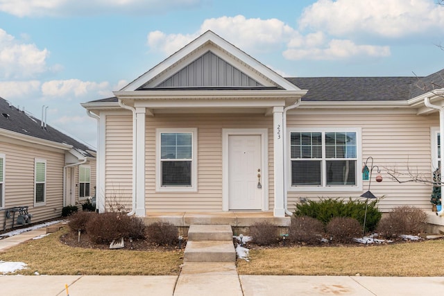 view of bungalow-style home