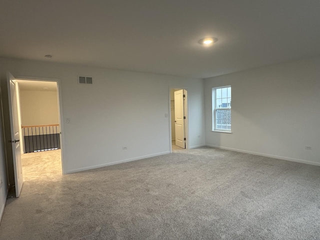 empty room with light carpet