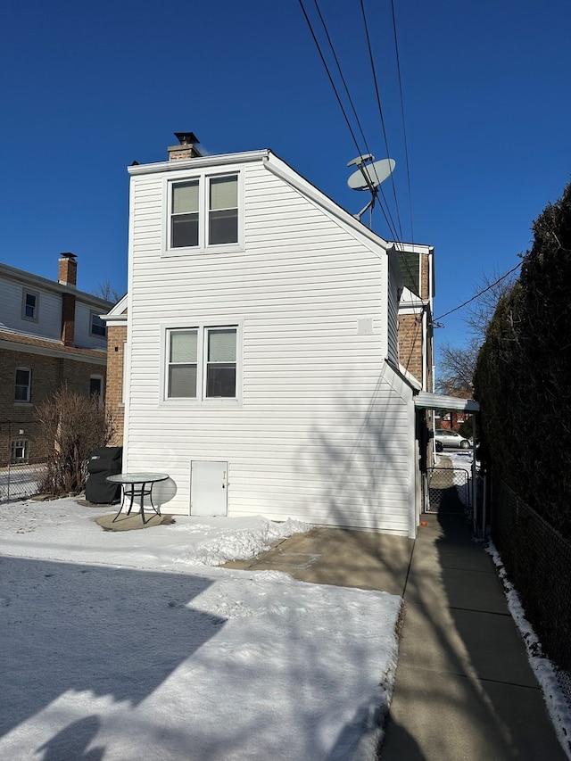 view of back of property