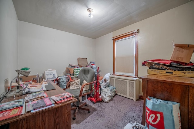 office featuring carpet flooring