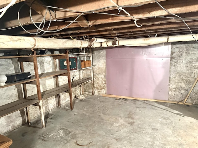 view of basement