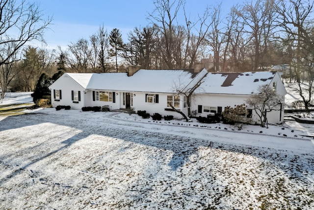 view of ranch-style home