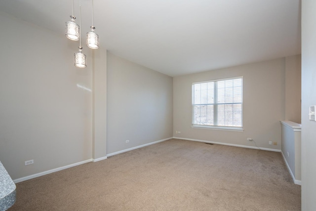 view of carpeted empty room