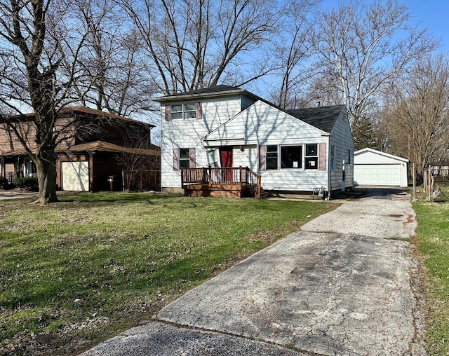 22012 Millard Ave, Richton Park, IL 60471 - view of front facade with a deck