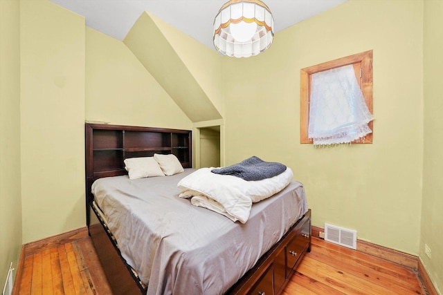 bedroom featuring light hardwood / wood-style flooring